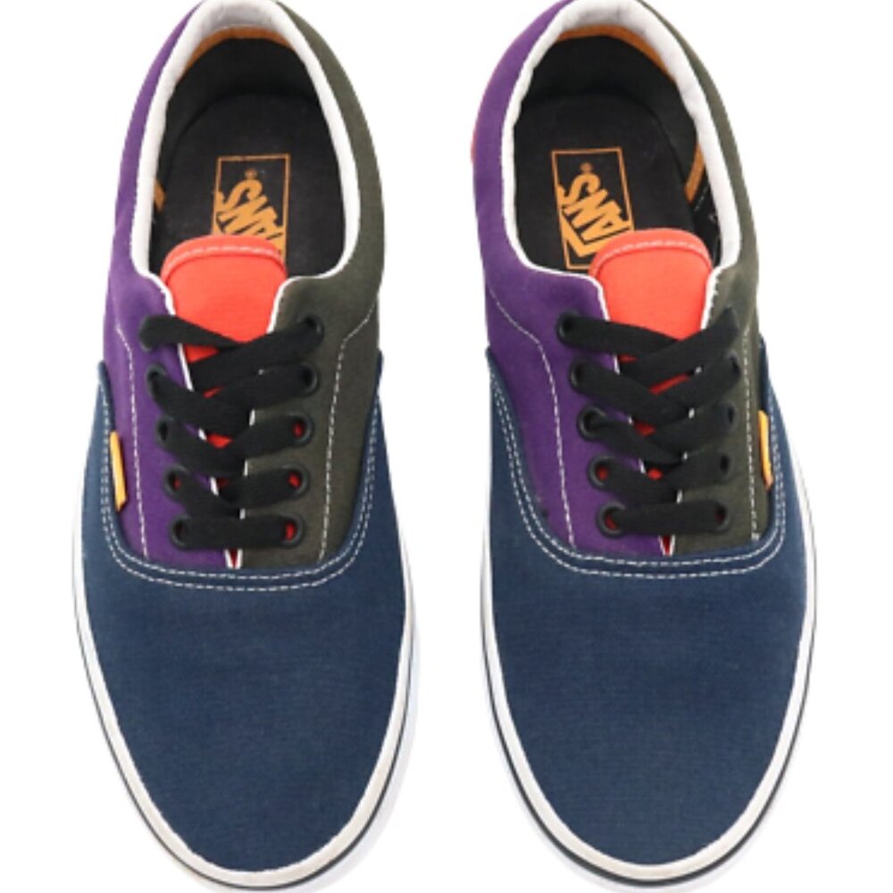 VANS Era Mix Match Colorblock Canvas Skate Shoe Blue GreenPurple Orange Men 11